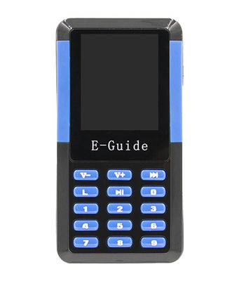 Portable Travel Tour Guide Audio Systems Device Blue &amp; Black For Visitor Reception